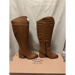 NIB Kork Ease Woman's Avril Leather High Boots Brown Size 7M